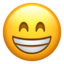 grin-grinning face with smiling eyes